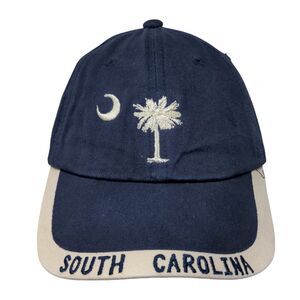 South Carolina Strapback Hat Blue OSFA Embroidered Adjustable 6 Panel